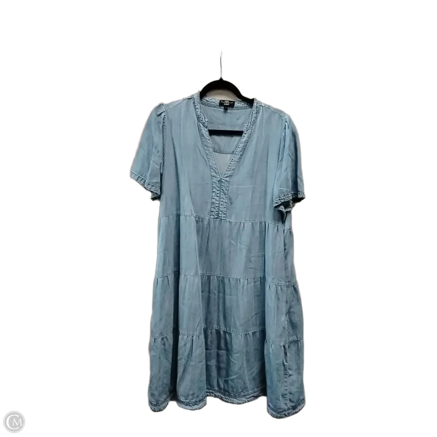 Dress Casual Maxi By Velvet Heart In Blue Denim, Size: L