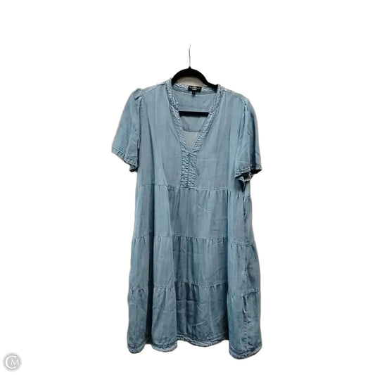 Dress Casual Maxi By Velvet Heart In Blue Denim, Size: L