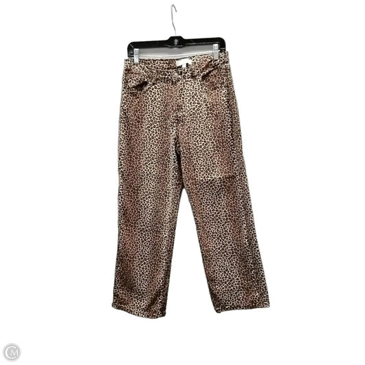 Jeans Wide Leg By Clothes Mentor In Animal Print, Size: M
