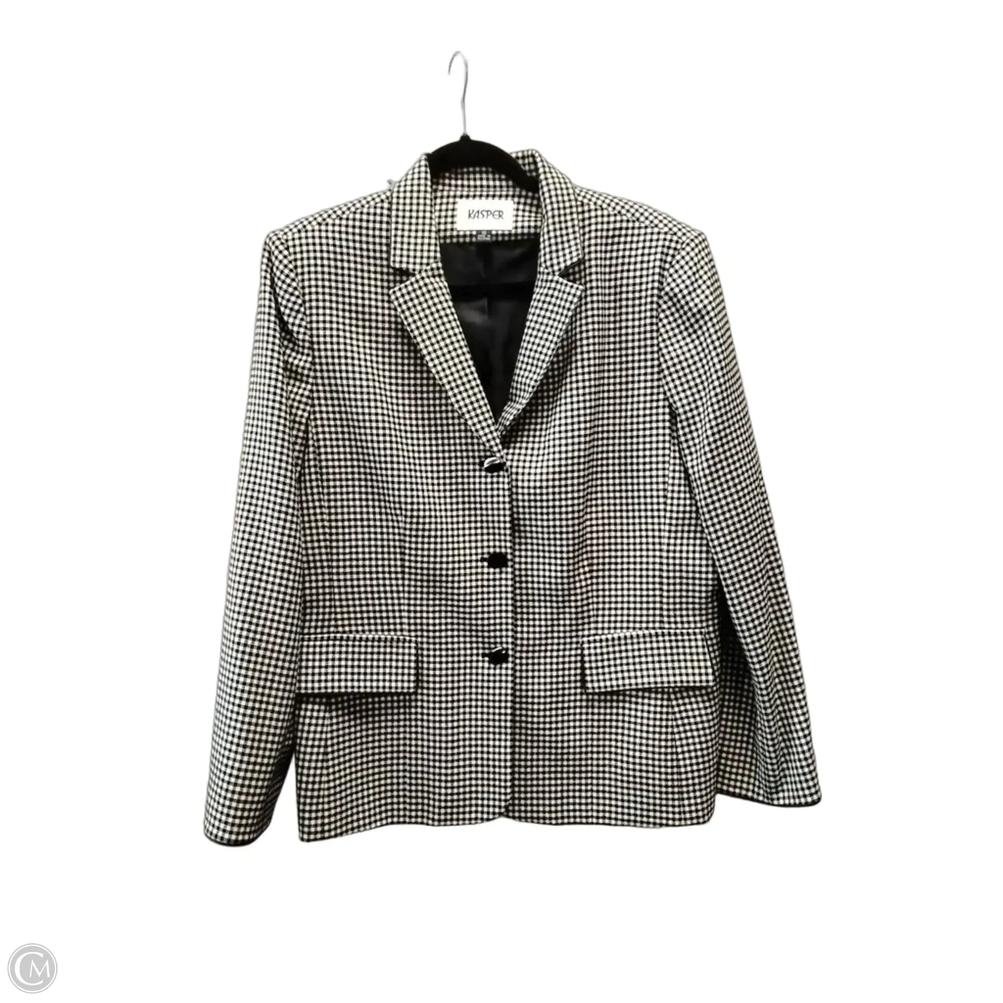 Blazer By Kasper In Plaid Pattern, Size: 16
