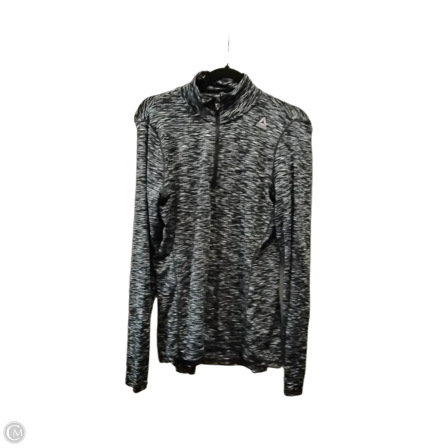 Athletic Jacket By Reebok In Grey, Size: M
