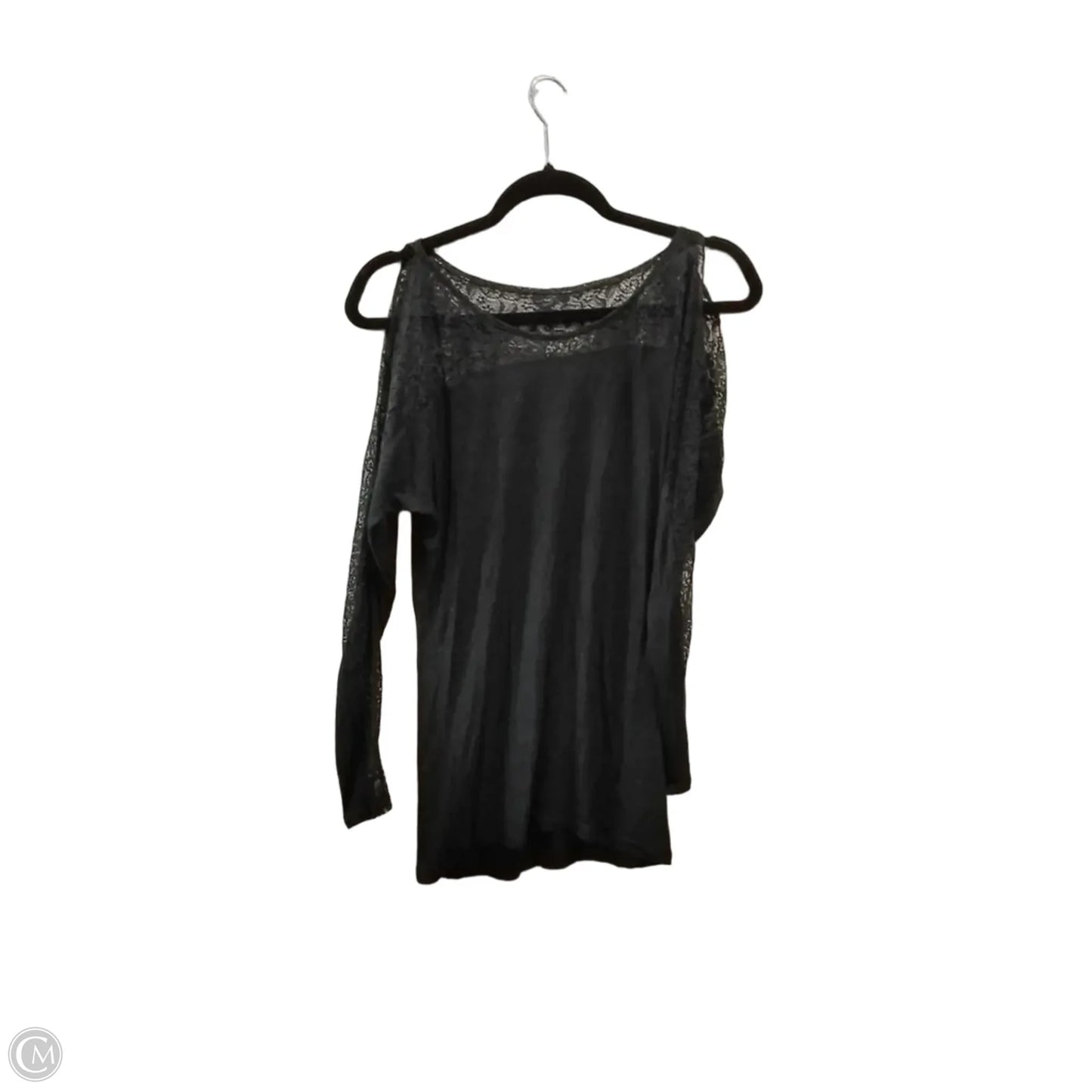 Top Long Sleeve By Express In Black, Size: L
