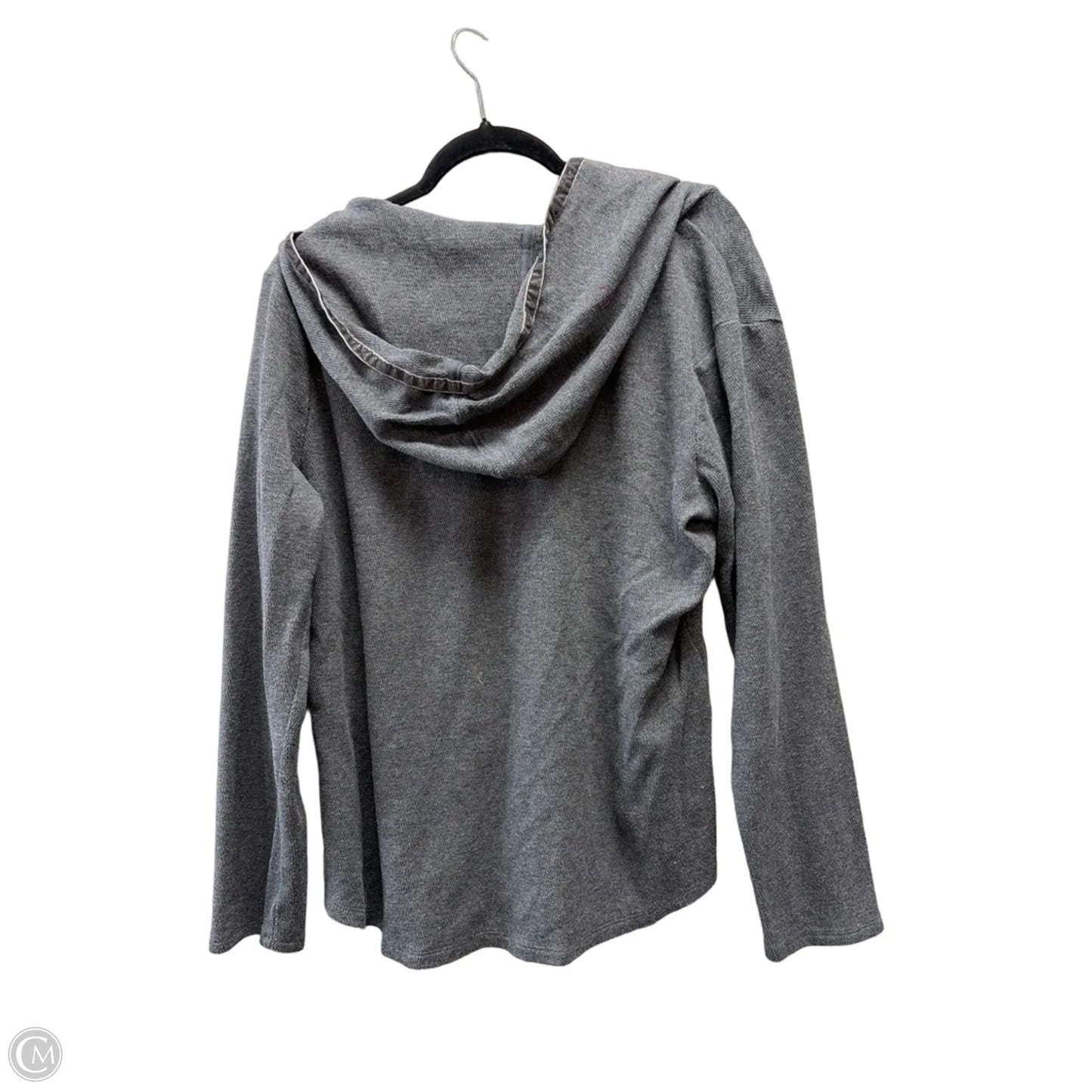 Sweatshirt Hoodie By Clothes Mentor In Grey, Size: Xl