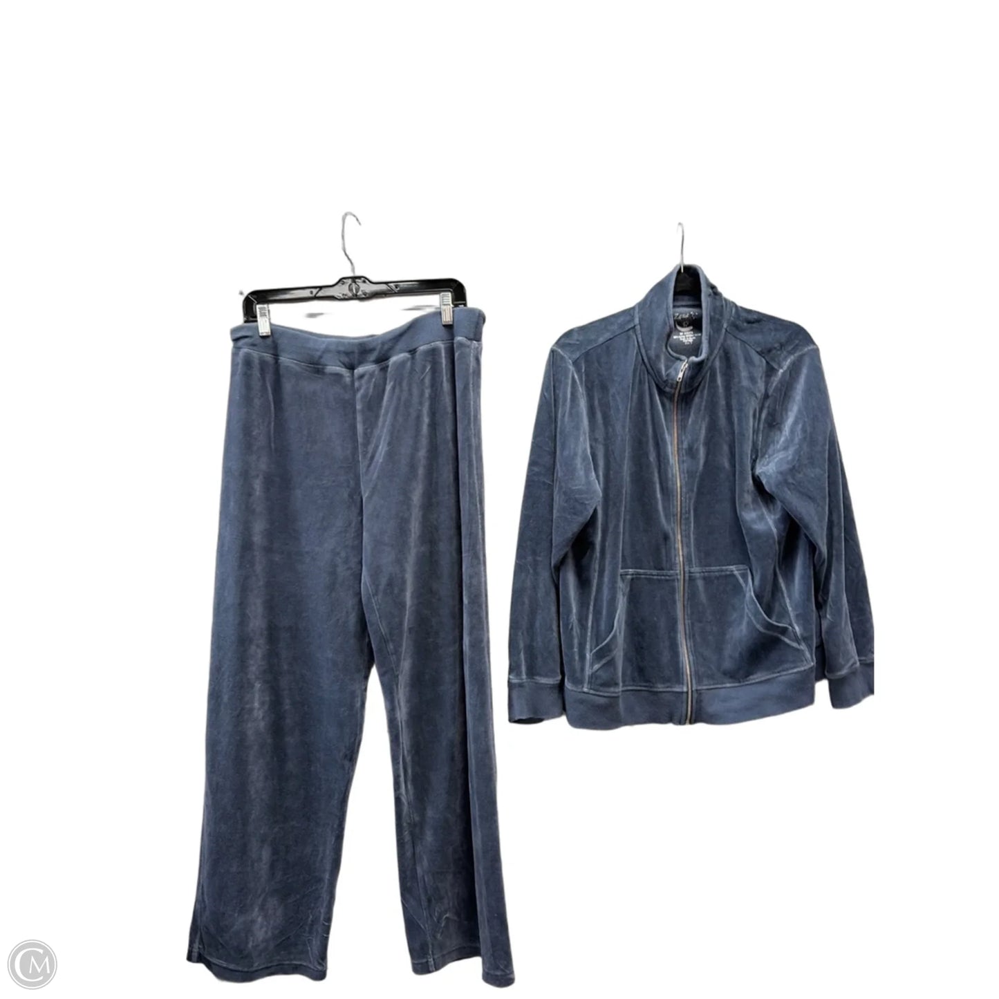 Pants Set 2pc By Chicos In Blue, Size: Xl