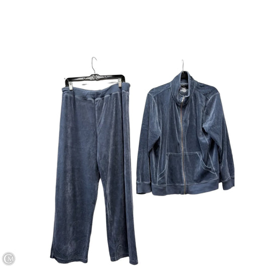 Pants Set 2pc By Chicos In Blue, Size: Xl