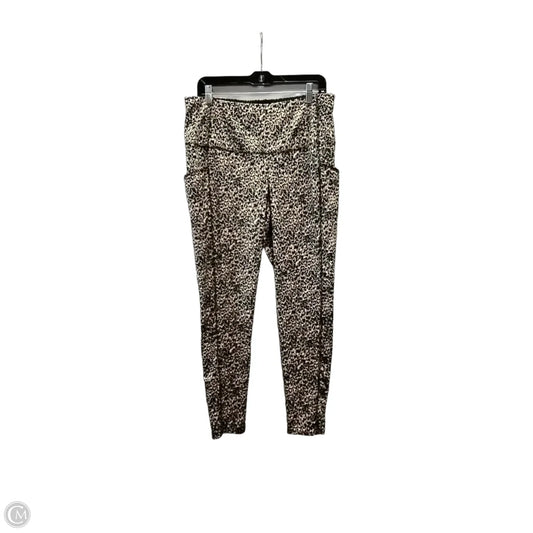 Athletic Leggings By Chicos In Multi-colored, Size: L