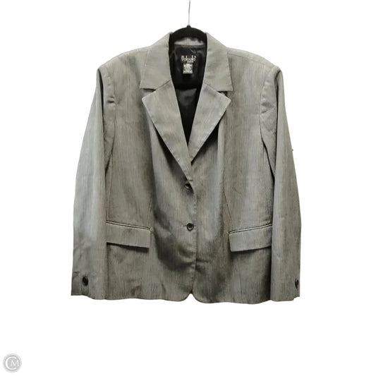 Blazer By Rafaella In Grey, Size: 3x