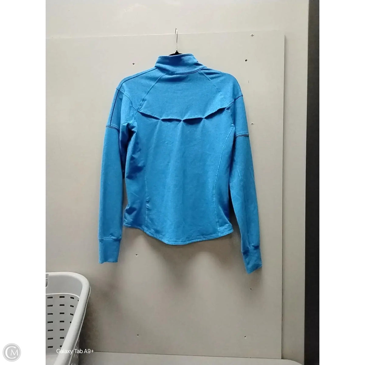 Athletic Jacket By Nike In Blue, Size: M