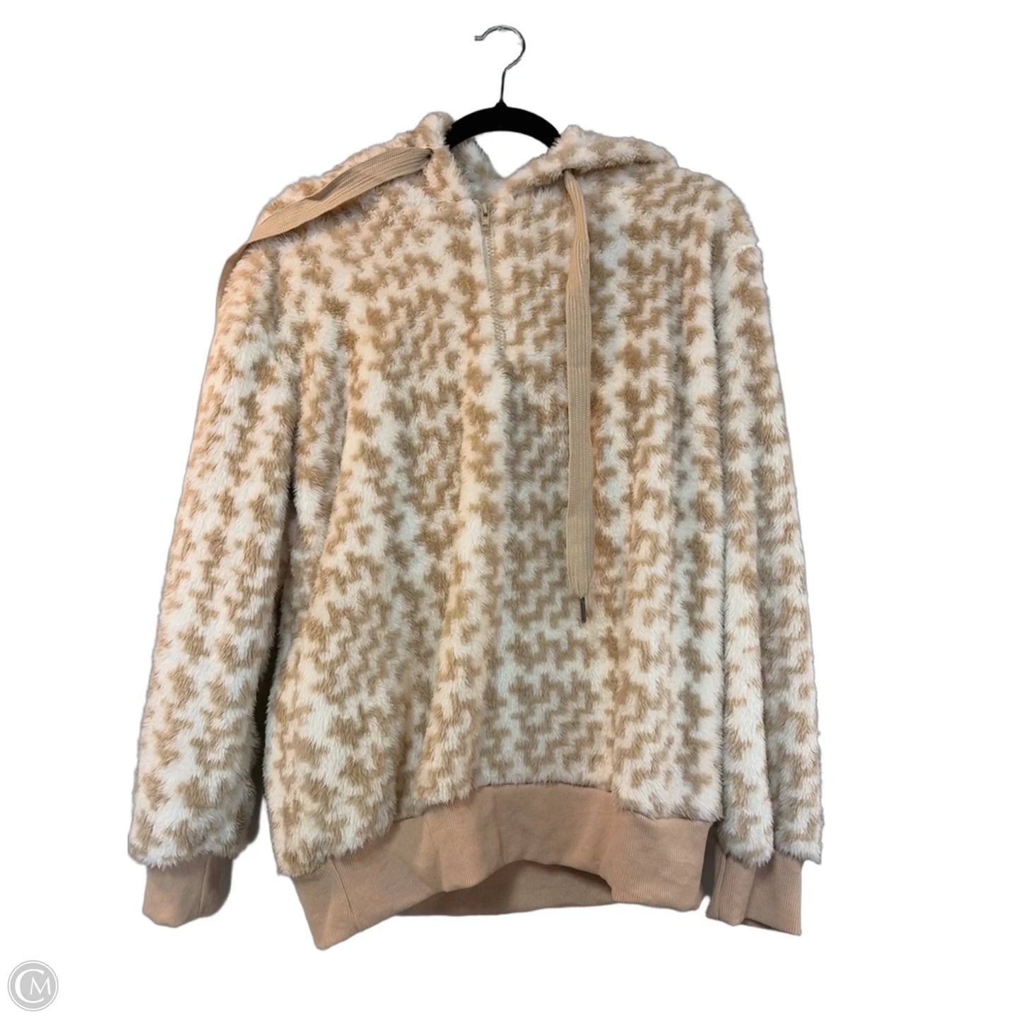 Sweatshirt Hoodie By Clothes Mentor In White, Size: M