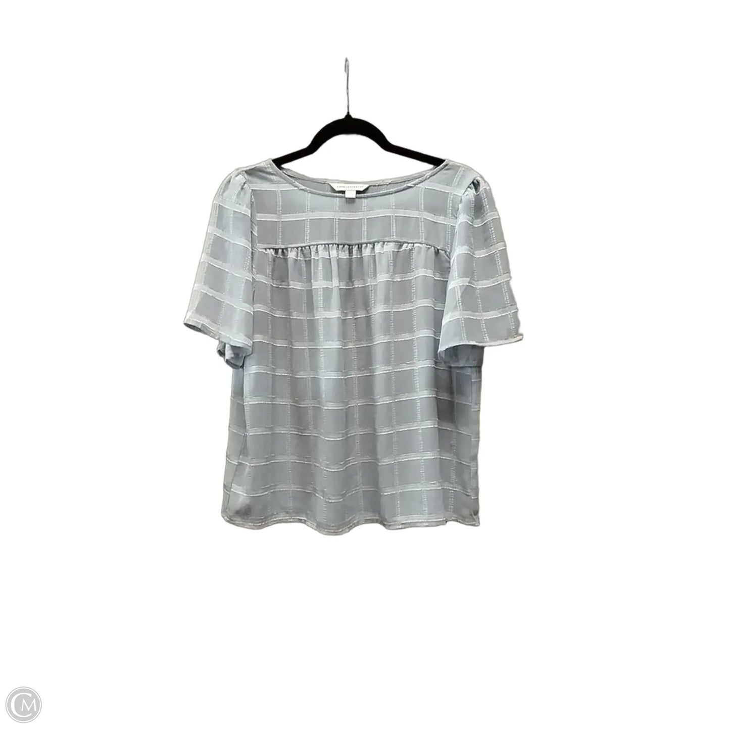 Blouse Short Sleeve By Counterparts In Blue, Size: S