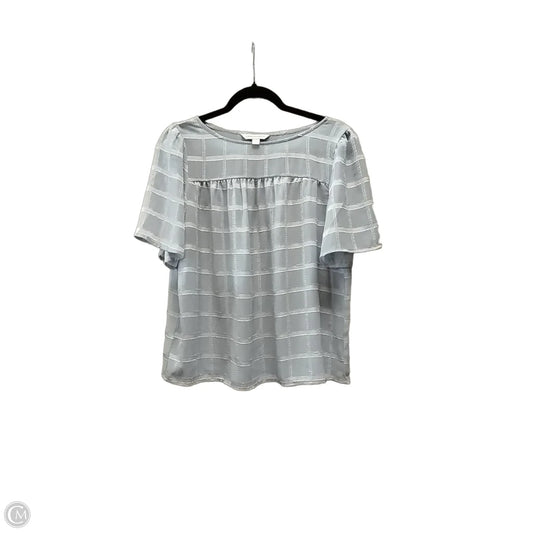 Blouse Short Sleeve By Counterparts In Blue, Size: S