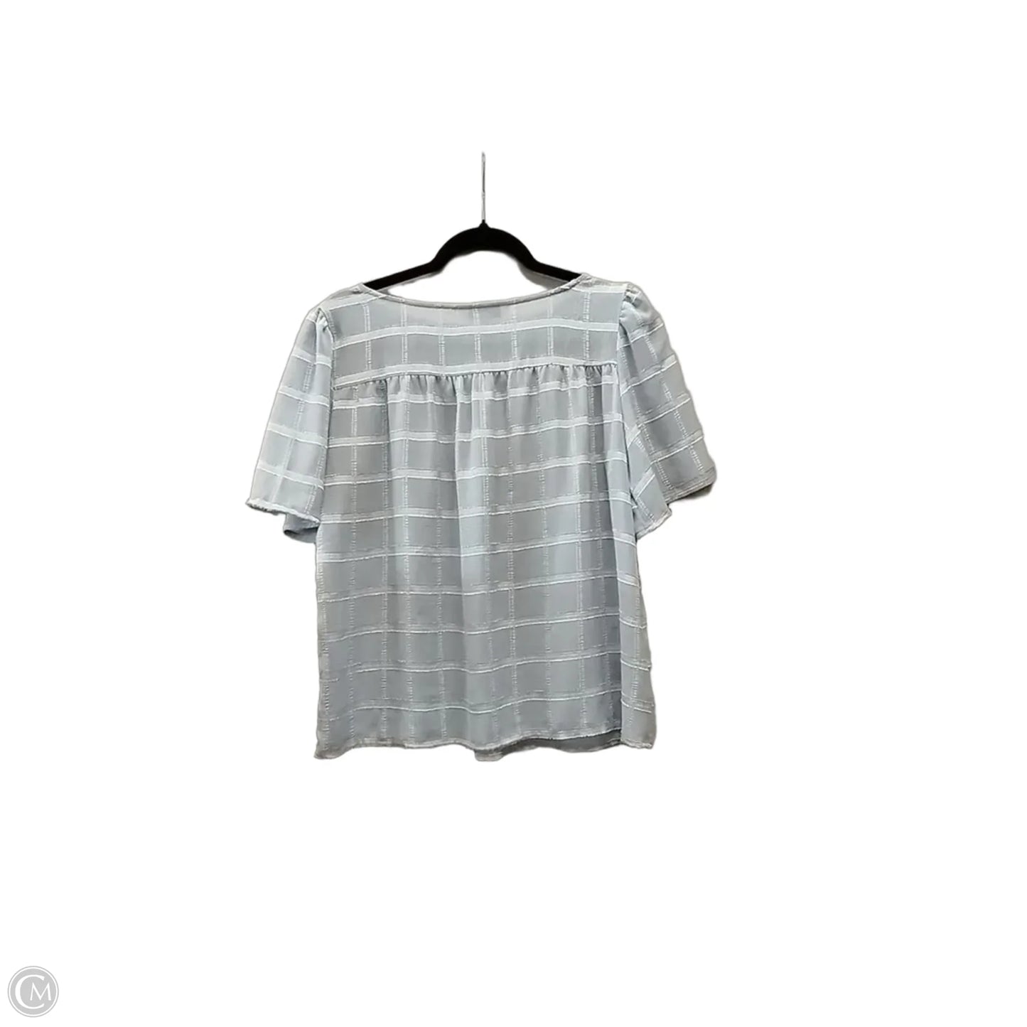 Blouse Short Sleeve By Counterparts In Blue, Size: S