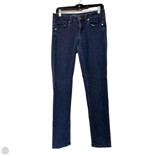 Jeans Skinny By American Eagle In Blue Denim, Size: 8