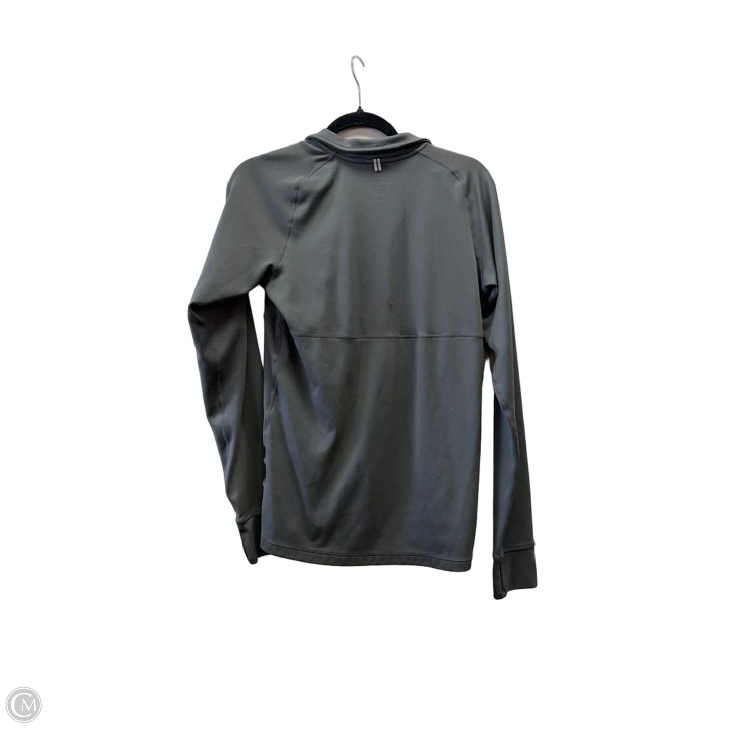 Athletic Sweatshirt Collar By Nike In Grey, Size: S