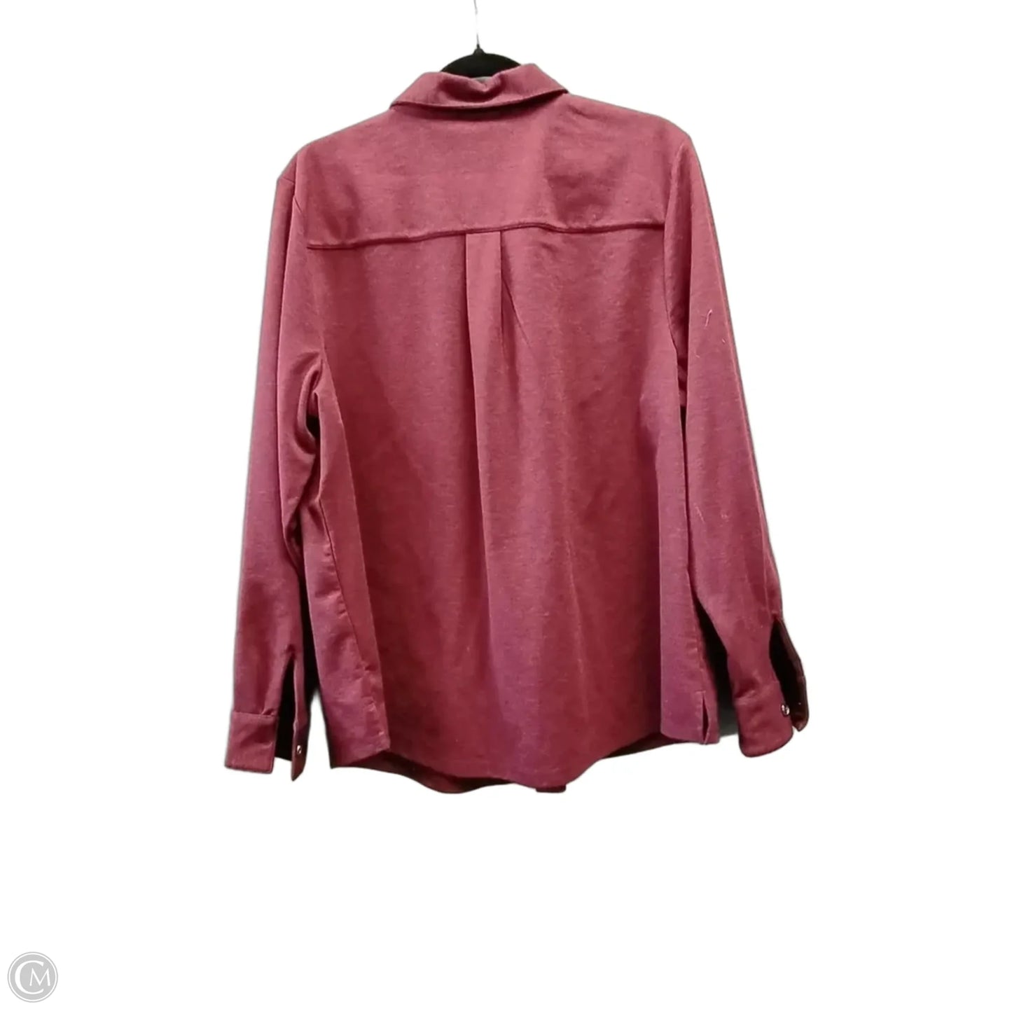 Jacket Shirt By Joan Rivers In Red, Size: Xl