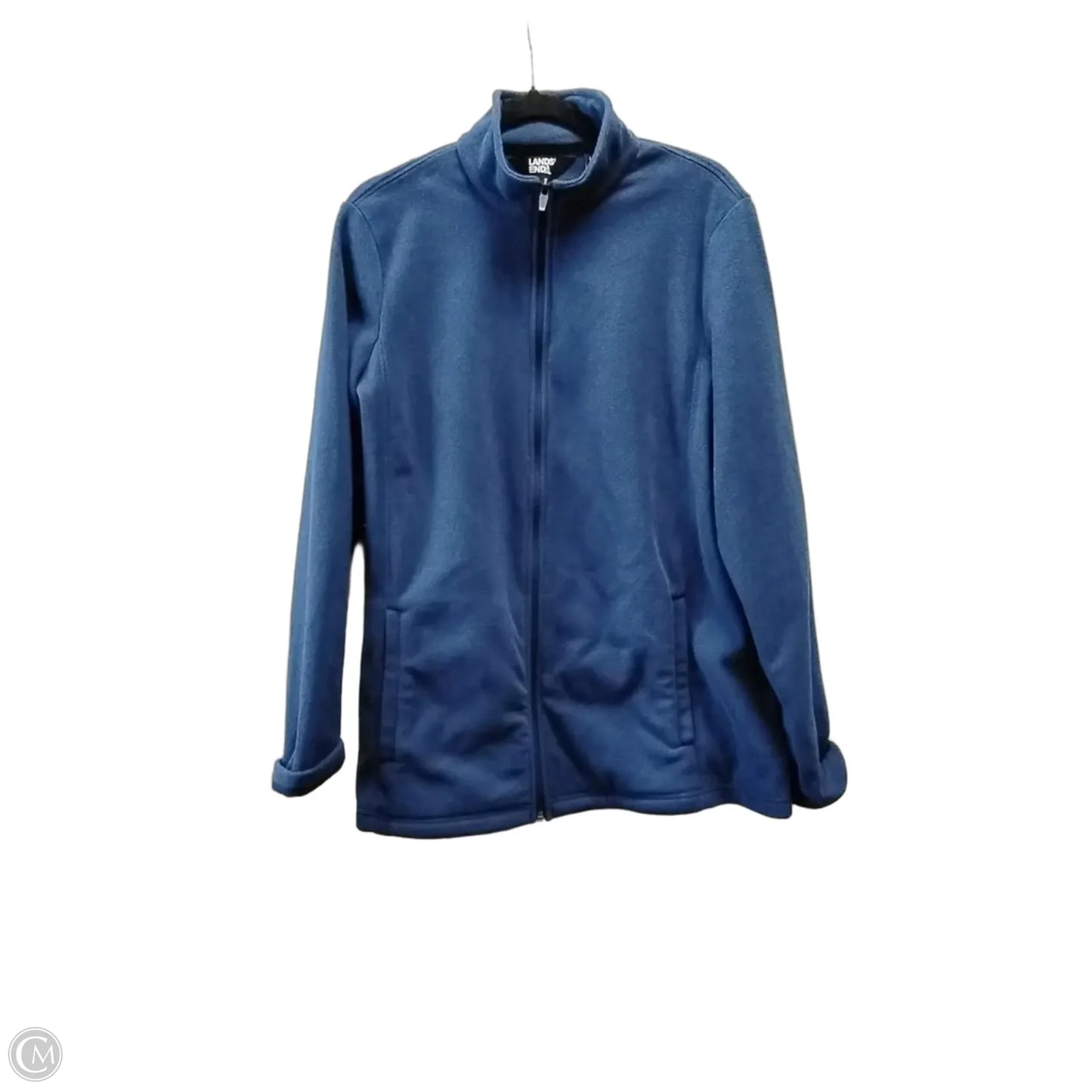 Jacket Fleece By Lands End In Blue, Size: L