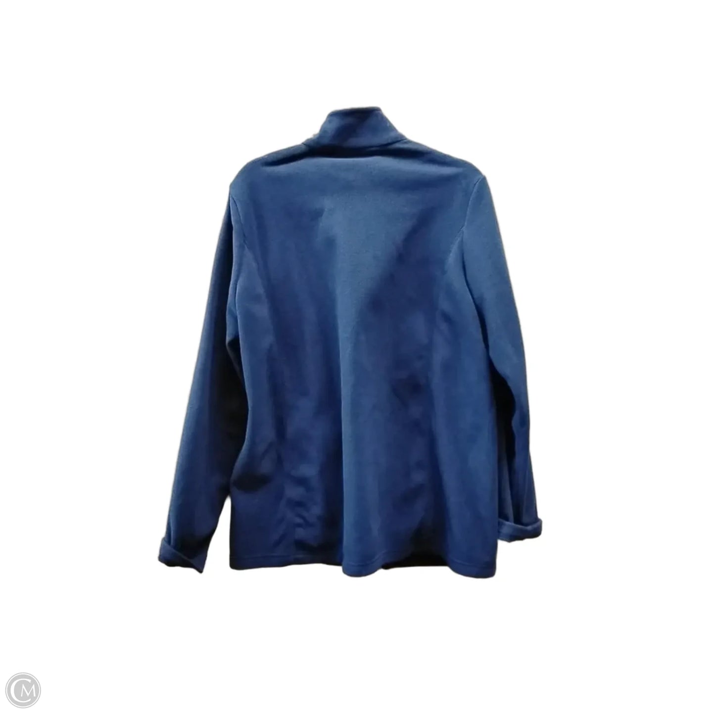 Jacket Fleece By Lands End In Blue, Size: L