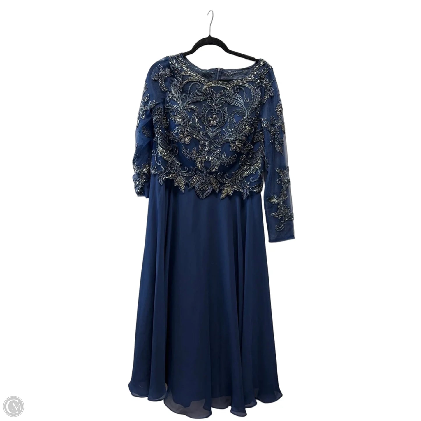 Dress Designer By Xscape In Blue, Size: 16