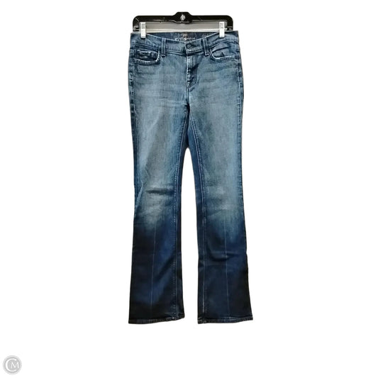Jeans Boot Cut By Seven 7 In Blue Denim, Size: 6
