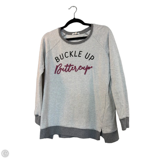 Sweatshirt Crewneck By Maurices In Striped Pattern, Size: M