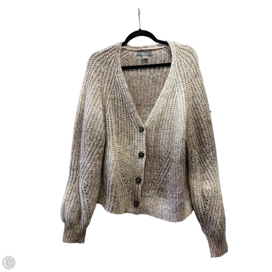 Sweater Cardigan By Natural Reflections In Brown, Size: Xl
