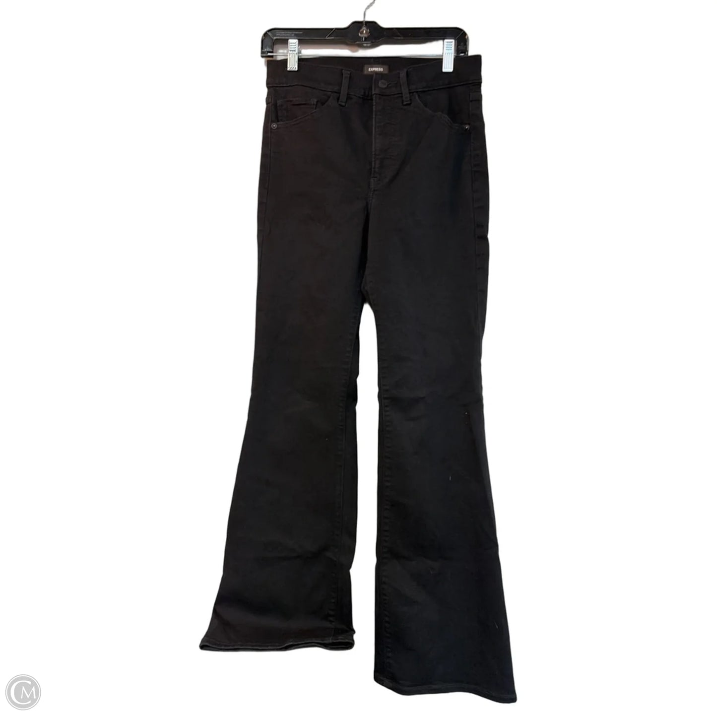 Jeans Flared By Express In Black, Size: 4