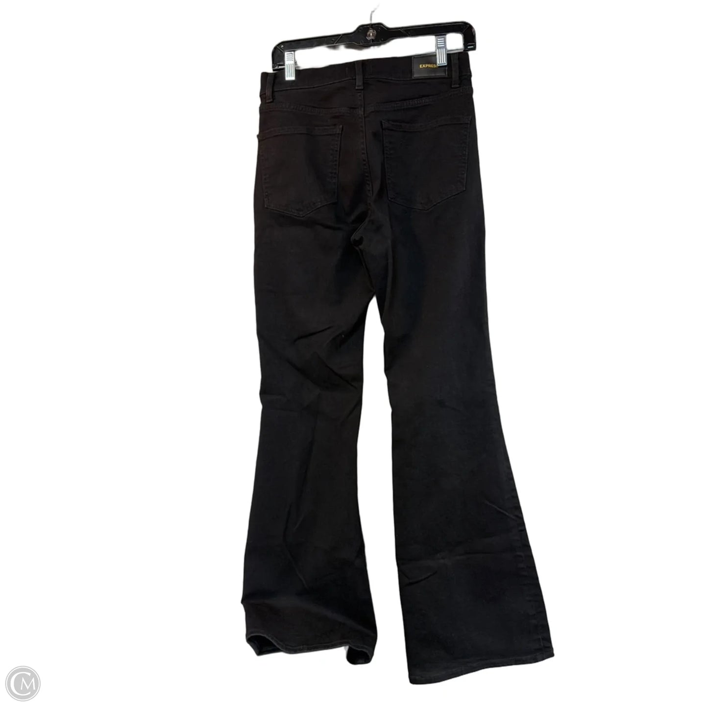 Jeans Flared By Express In Black, Size: 4