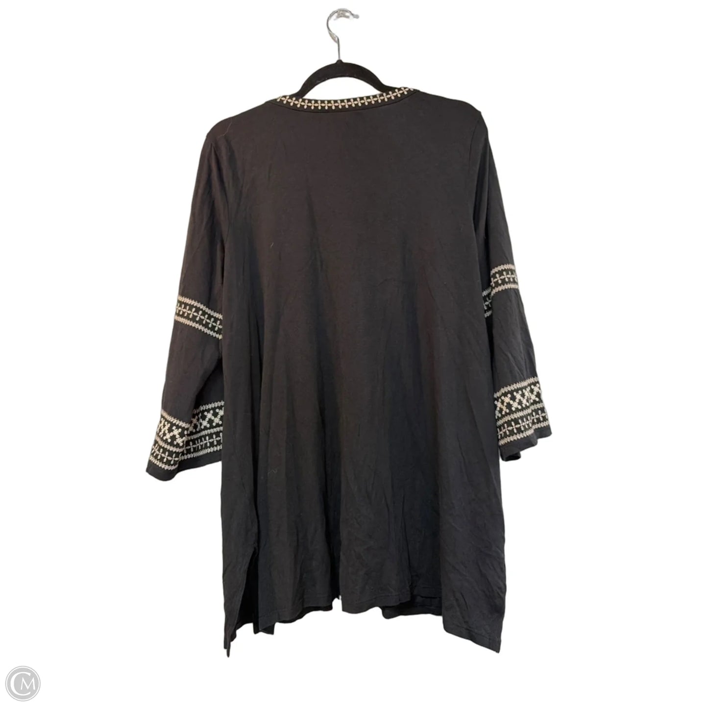 Top Long Sleeve By J. Jill In Black, Size: M