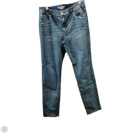 Jeans Skinny By Platinum In Blue Denim, Size: 10
