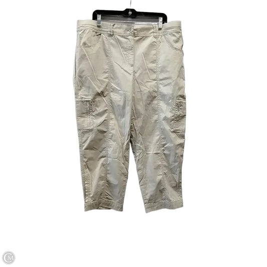 Pants Cargo & Utility By Chicos In Beige, Size: 16