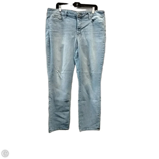 Jeans Straight By Not Your Daughters Jeans In Blue Denim, Size: 18w