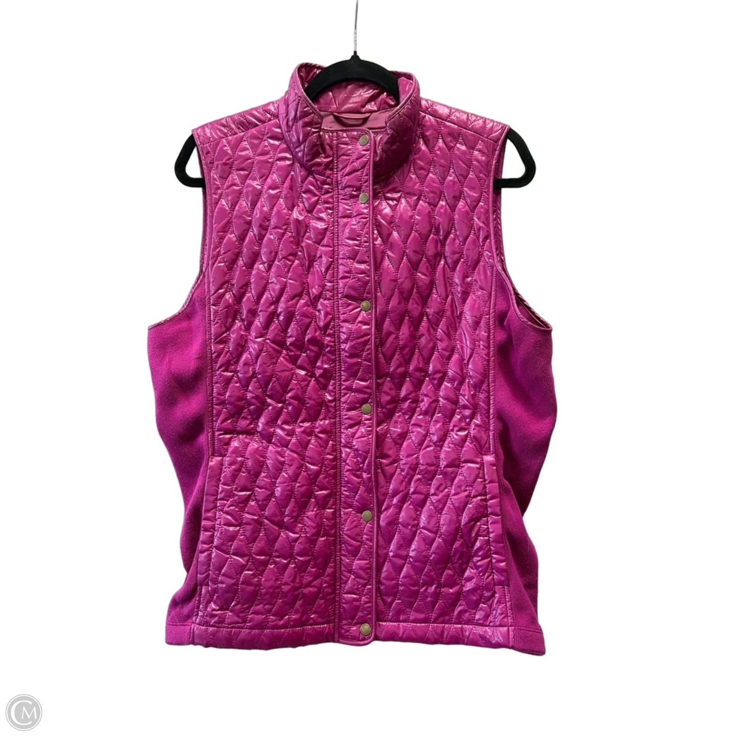 Vest Puffer & Quilted By Talbots In Purple, Size: L