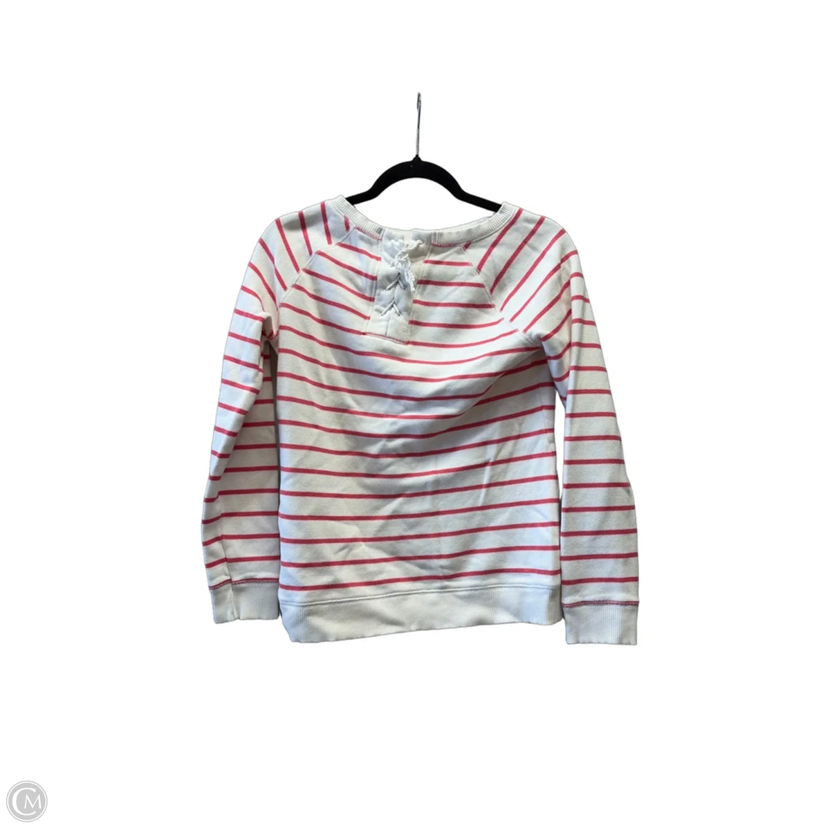 Sweatshirt Crewneck By Tommy Hilfiger In Striped Pattern, Size: S