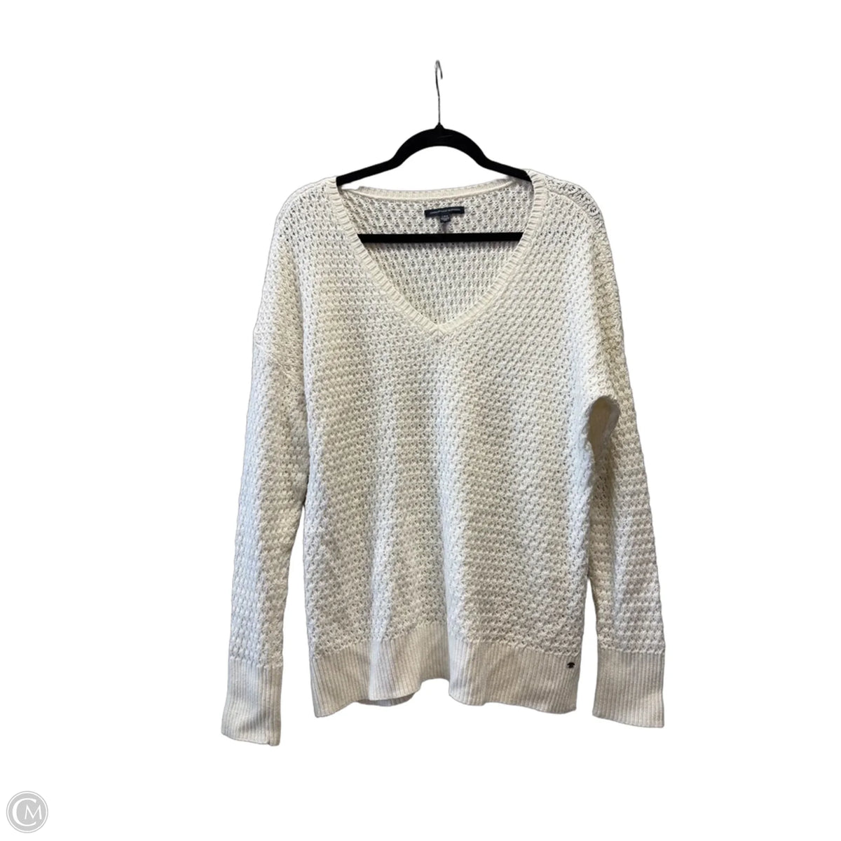 Sweater By American Eagle In White, Size: L