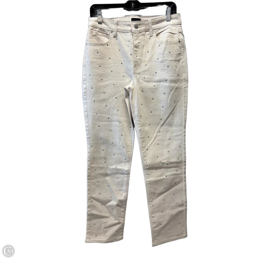 Jeans Straight By Talbots In Beige, Size: 6p