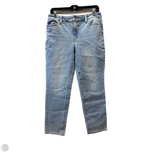 Jeans Skinny By Talbots In Blue Denim, Size: 6p
