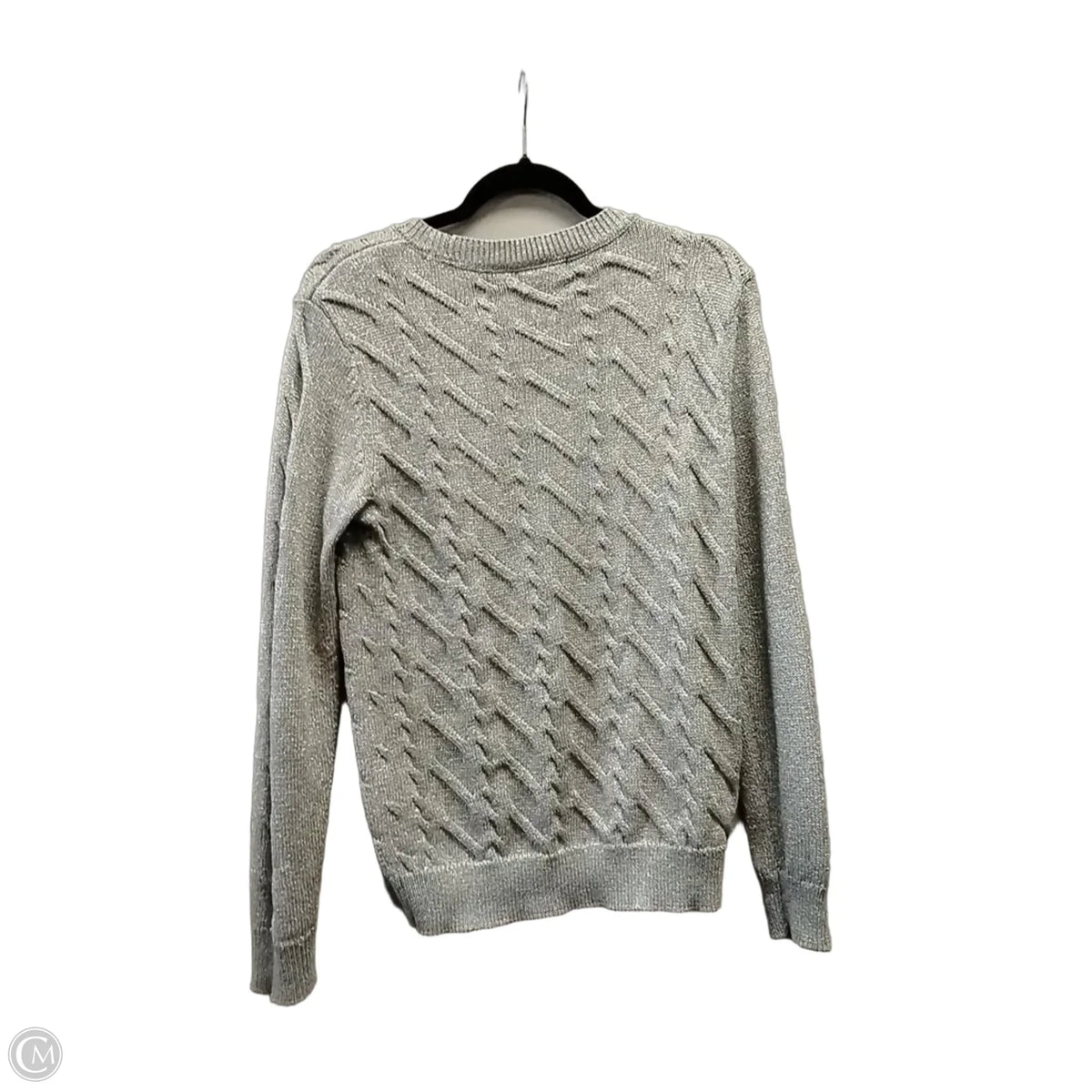 Sweater By Calvin Klein In Silver, Size: Xs