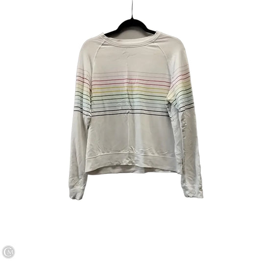 Sweatshirt Crewneck By Thread And Supply In Striped Pattern, Size: L