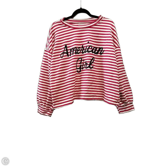 Sweatshirt Crewneck By Bucketlist In Striped Pattern, Size: L