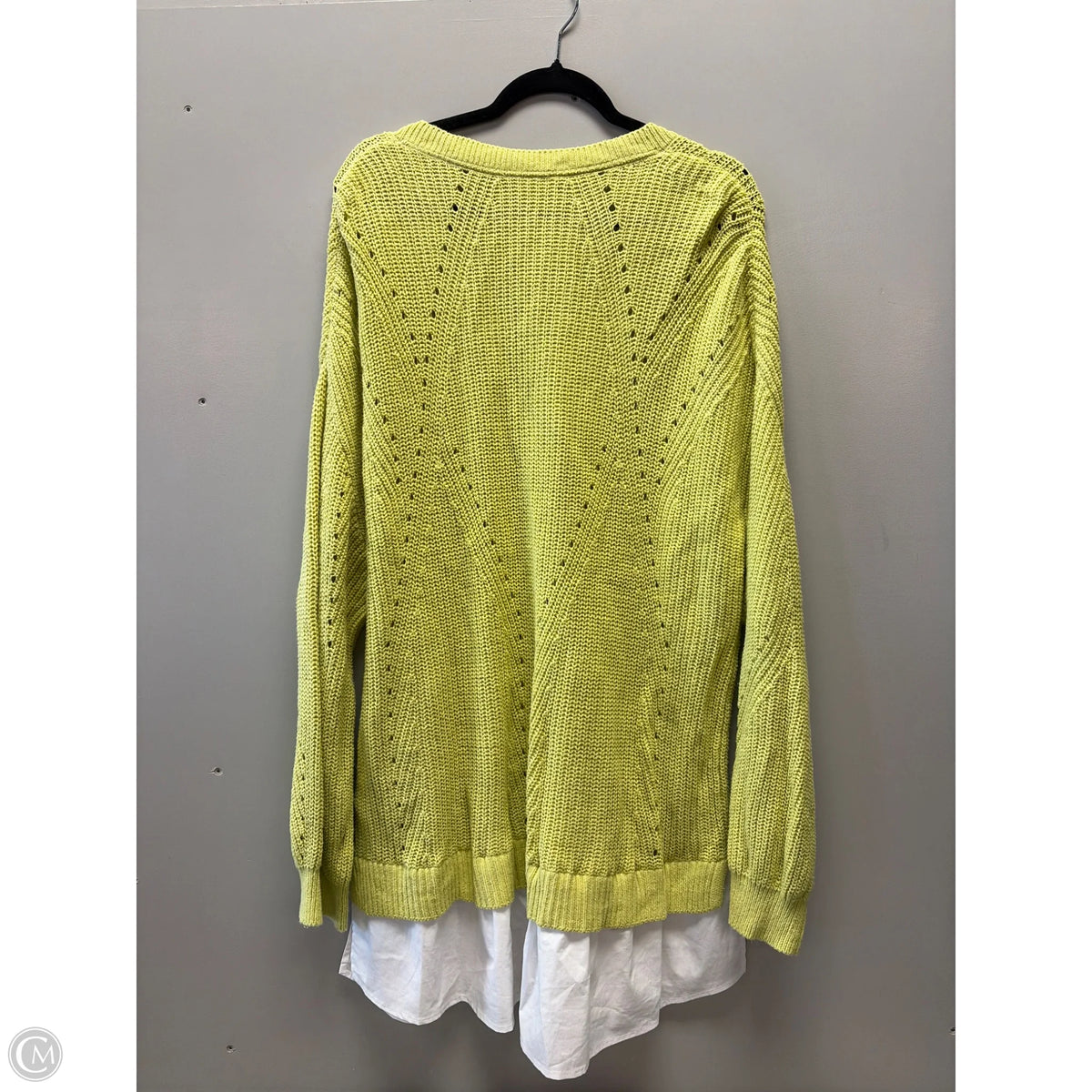 Sweater By Terra & Sky In Green, Size: 3x