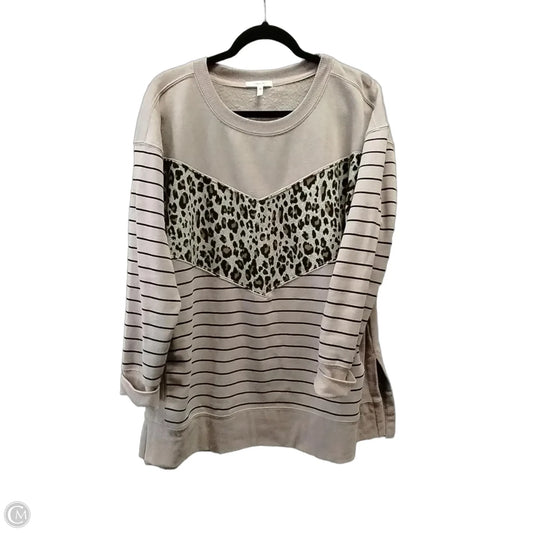 Sweatshirt Crewneck By Maurices In Animal Print, Size: Xl
