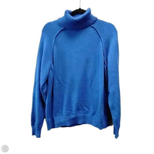 Sweater By Karen Scott In Blue, Size: Xl