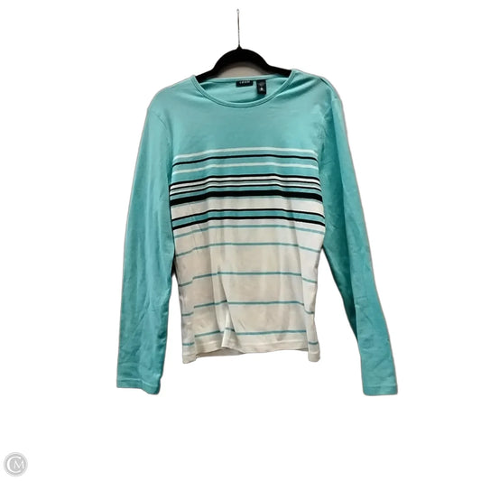Top Long Sleeve By Izod In Blue, Size: L