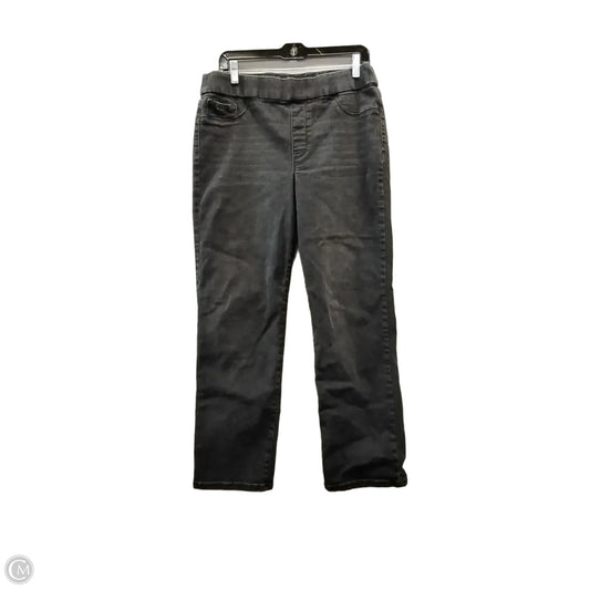 Jeans Straight By Nine West In Black, Size: 14