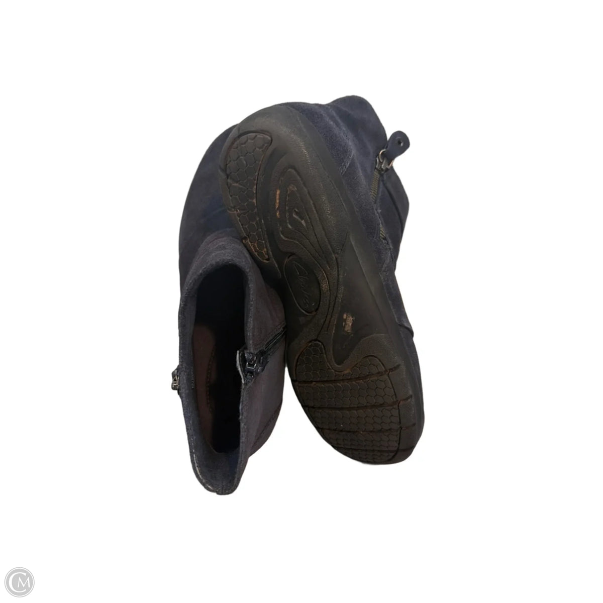 Boots Ankle Flats By Clarks In Blue, Size: 7