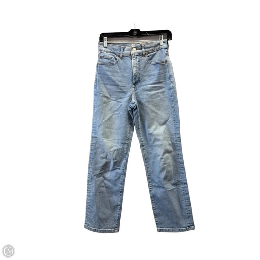 Jeans Straight By Express In Blue Denim, Size: 0