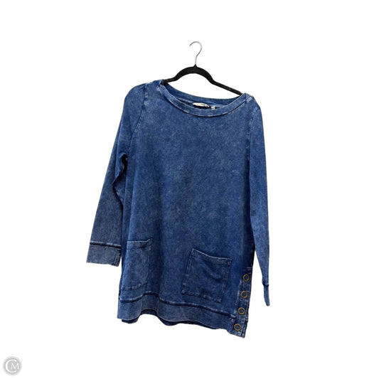 Top Long Sleeve By Soft Surroundings In Blue, Size: L