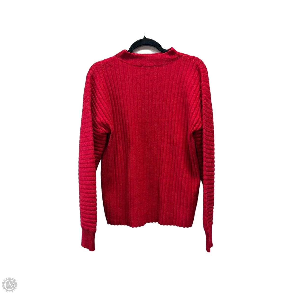 Sweater By Chicos In Red, Size: L
