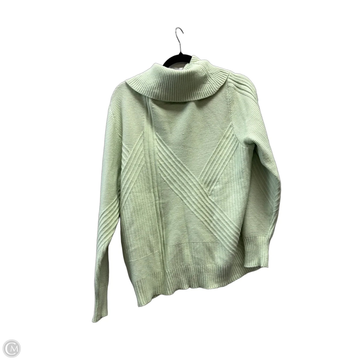 Sweater By Chicos In Green, Size: L
