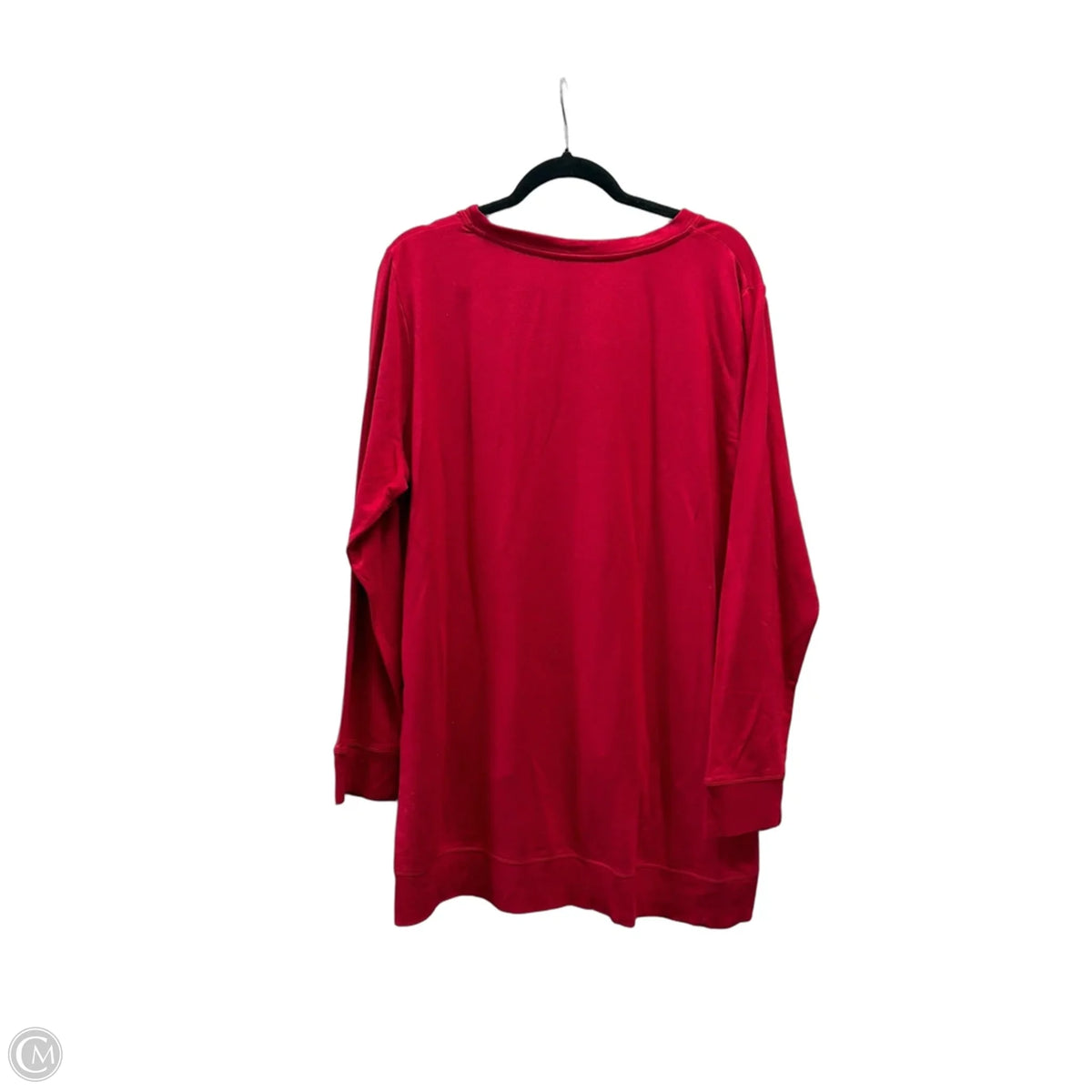 Top Long Sleeve Basic By Chicos In Red, Size: Xl